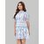 ZELZIS Women Stripe Fit  Flare Party Wear Cotton Dresses