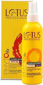 Lotus Professional Sunscreen - Spf 50 Pa+++ Phytorx Sunblock Mist Spf50_100Ml (100 Ml)
