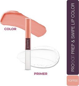 Lotus Make-Up Proedit Prep And Swipe Lip Color With Primer|Smudgeproof|Pl01- Toffee (Toffee, 6 G)