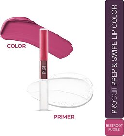 Lotus Make-Up Proedit Prep And Swipe Lip Color With Primer|Smudgeproof|Pl11- Beetroot Fudge (Beetroot Fudge, 6 G)