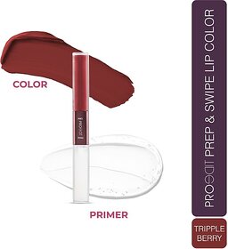 Lotus Make-Up Proedit Prep And Swipe Lip Color With Primer|Smudgeproof|Pl15- Tripple Berry (Tripple Berry, 6 G)