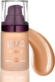Lotus Make-Up Proedit Silk Touch Perfecting Foundation Sf04 Foundation (Almond, 30 Ml)
