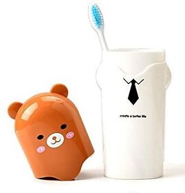 Cute Cartoon Animal Toothbrush Holder Case Travel Camping Tooth