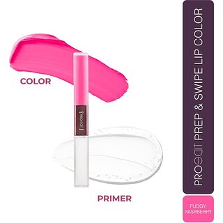 Lotus Make-Up Proedit Prep And Swipe Lip Color With Primer|Longlasting|Pl07- Fudgy Raspberry (Fudgy Raspberry, 6 G)