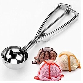 Ice Cream Serving Scoop  Ice Cream Serving Spoon Scooper with Trigger Release 5cm Diameter