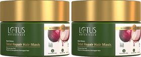 Lotus Botanicals Red Onion Total Repair Hair Mask - 200G ( Pack Of 2 ) (400 G)