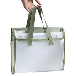 A4 Horizontal File Bag | A4 Size Capacity Handheld Accordion Expanding File Folder Holder Document Organizer Bag 13 Pockets for Home Business School Office Supplies Paper Storage