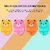Cute Bears Wall Hooks 4 Different Colors Hooks Hanging Adhesive Hooks, Rurbeder Plug Wire Holder, Cartoon Bear Storage Hooks, Kitchen Gadgets (Colors- Sky, Orange, Yellow, Pink)(Pack of 6)