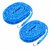 (Pack of 2) 5 Meters Windprood Anti-Slip Clothes Washing Line Drying Nylon Rope with Hooks