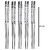 5 Pairs Reusable Metal Stainless Steel Chopsticks Dishwasher Safe Lightweight Easy to Use Metal Chop Stick Utensils