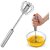 Kitchen Manual Hand Blender Semi-Automatic Egg Beater and Stirring Stainless Steel Rotating Rotary Push Whisks Mixer For Kitchen Baking/Lassi/Butter Milk Frother/Cream/Madhani/Coffee/Cake Mixing/Restaurant/ 1 Pack (9 inch)