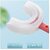 Toothbrush for Kids with U Shaped Silicone Brush Head for 360 Degree Cleaning Suitable For 2-6 Years Manual Heart Design Multicolor Pack of 2