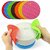 Plantex Multipurpose Silicone Round Hot Mat for Kitchen and Dining/Hot Plate Stand, Set of 4 Silicone Trivet (Pack of 1)