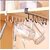 Multifunctional 6 Metal Door Organiser Hook Hanger Metal 6 Pin Nail Free Rack Wall Hanger (Multicolor Pack of 2)