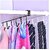 Multifunctional 6 Metal Door Organiser Hook Hanger Metal 6 Pin Nail Free Rack Wall Hanger (Multicolor Pack of 2)