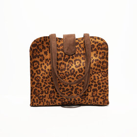 VARA Handbag For Women Leopard Print Fashion Tote Shoulder Bag Tote Bags Ykk Zipper For Bag