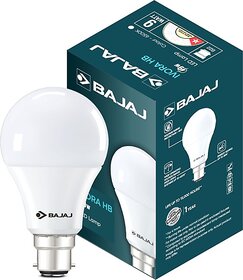 BAJAJ 9 W Basic Round B22 LED Bulb (White)