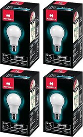HAVELLS 9 W Basic Round B22 LED Bulb (White, Pack of 4)
