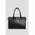 Vara Leather Bag For Women's Faux Leather Tote Handbag, Handbag For Women Black Crocodile Pattern, Chain Strap