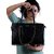 Vara Leather Bag For Women's Faux Leather Tote Handbag, Handbag For Women Black Crocodile Pattern, Chain Strap