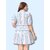 ZELZIS Women Stripe Fit  Flare Party Wear Cotton Dresses