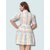 ZELZIS Women Stripe Fit  Flare Party Wear Cotton Dresses