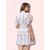 ZELZIS Women Stripe Fit  Flare Party Wear Cotton Dresses
