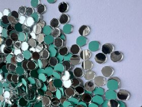 MIRROR GLASS WORLDWIDE Lippan Art Perfect for Lippan, Fabric, Mandala Art, Jewelry Making 5mm, 1700 Pieces, 100gm