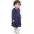 Kid Kupboard Cotton Baby Girls A-Line Frock, Dark Blue, Full-Sleeves, 2-3 Years KIDS7415