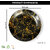 Ariya Melamine 10.5 Inch Dinner Plates - Black & Gold, Set of 2 | Durable, Lightweight & Easy to Clean