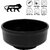 Aurka Melamine Soup Bowl (Black  Set of 3) Perfect for Soup, Noodles, Cereal, Oatmeal, Pasta, Salads, for Home, Office