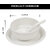 Aurka Melamine Soup Bowl Set with Spoon and Plate (White  Set of 2) Perfect for Soup, Noodles, Pasta, for Home, Office