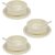 Aurka Melamine Soup Bowl Set with Spoon and Plate (Marble  Set of 3) Perfect for Soup, Noodles, Pasta, for Home, Office