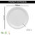 Ariya Melamine 11 Inch Dinner Plates - White, Set of 3 | Durable, Lightweight & Easy to Clean