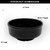 Globenox Melamine Soup Bowl - Black, Pack of  4  Durable, Easy to Clean  Perfect for Soup, Cereal  Snacks