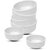 Globenox Melamine Soup Bowl - White, Pack of  6  Durable, Easy to Clean  Perfect for Soup, Cereal  Snacks