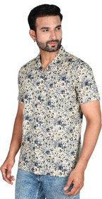 Ecostyle Kalamkari Short Sleeves Mnes Casual Shirt