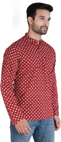 Ecostyle pure Cotton long sleeve men's short kurta