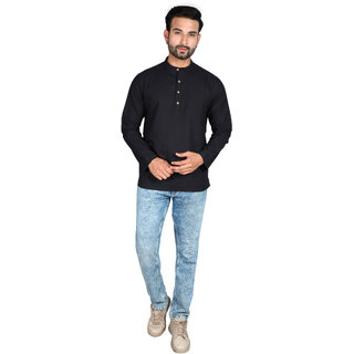 Ecostyle Cotton Long Sleeves Mens Short Kurta