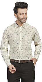 DUKUL Men's Long Sleeve Printed Formal Shirt | Regular Fit | Stylish & Comfortable | Soft Cotton | Machine Washable | Perfect for Business & Office