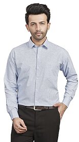 DUKUL Men's Long Sleeve Formal Dobby Shirt | Regular Fit | Stylish & Comfortable | Soft Cotton | Machine Washable | Perfect for Business & Office