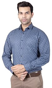 DUKUL Men'ss Printed Cotton Shirt Full Sleeve Regular Fit | Perfect for Formal & Casual Wear