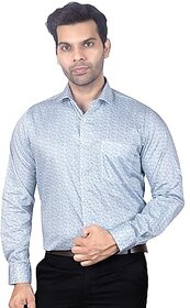DUKUL Men'ss Printed Cotton Shirt Full Sleeve Regular Fit | Perfect for Formal & Casual Wear