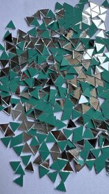 MIRROR GLASS WORLDWIDE Triangle Shape Mirrors of 6x7 mm1200 Pieces100 gm for Crafts  Perfect for lippan, Fabric, Mand