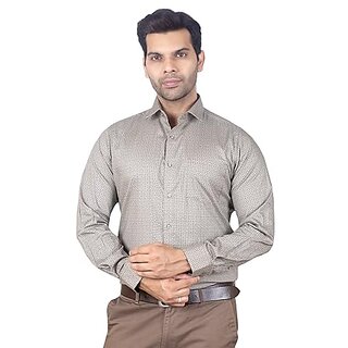 DUKUL Men'ss Printed Cotton Shirt Full Sleeve Regular Fit | Perfect for Formal & Casual Wear