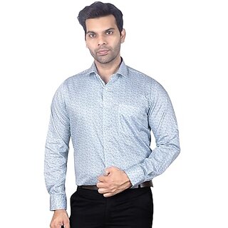 DUKUL Men'ss Printed Cotton Shirt Full Sleeve Regular Fit | Perfect for Formal & Casual Wear