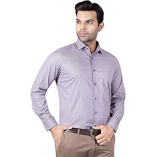 DUKUL Men'ss Printed Cotton Shirt Full Sleeve Regular Fit | Perfect for Formal & Casual Wear