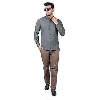 DUKUL Men'ss Printed Cotton Shirt Full Sleeve Regular Fit | Perfect for Formal & Casual Wear