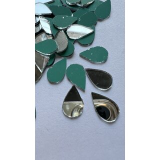 MIRROR GLASS WORLDWIDE Almond Shape Mirror for Lippan Art  Materials Kit 9  16 mm 375 Pieces 100gm