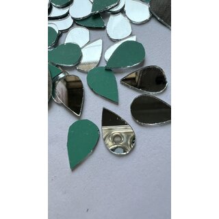 MIRROR GLASS WORLDWIDE Almond Shape Mirror 12  18 mm 255 Pieces Perfect for Lippan, Fabric, Mandala Art, Jewellery Maki